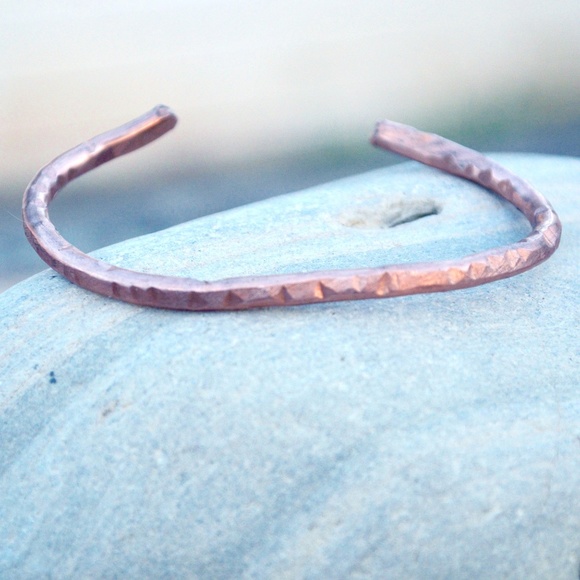 Conceptual Subculture Jewelry - Copper Cuff Bracelet Arthritis Healing Energy OOAK